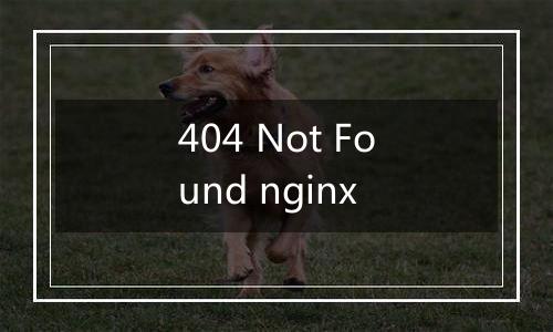 404 Not Found nginx