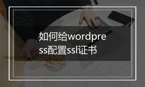如何给wordpress配置ssl证书
