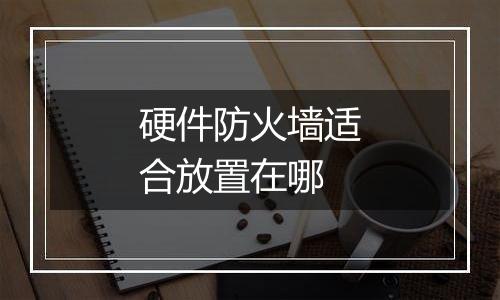 硬件防火墙适合放置在哪