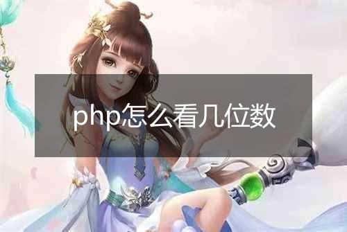php怎么看几位数