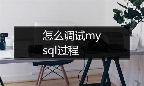 怎么调试mysql过程