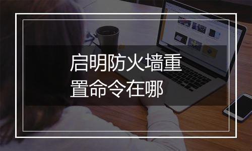 启明防火墙重置命令在哪