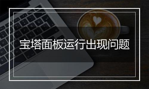 宝塔面板运行出现问题