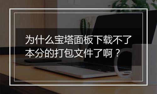 为什么宝塔面板下载不了本分的打包文件了啊?