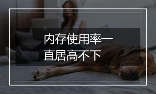 内存使用率一直居高不下
