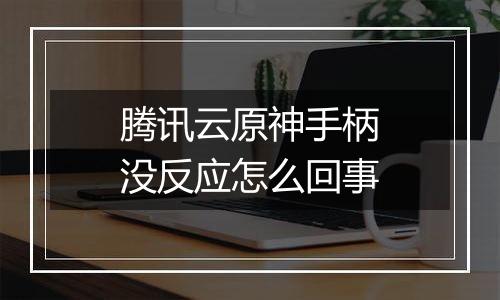 腾讯云原神手柄没反应怎么回事
