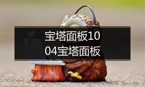 宝塔面板1004宝塔面板
