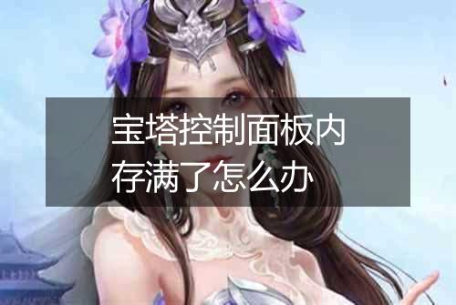 宝塔控制面板内存满了怎么办