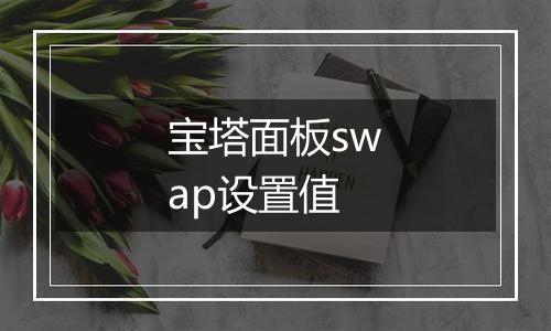 宝塔面板swap设置值
