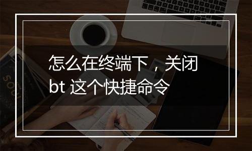 怎么在终端下,关闭 bt 这个快捷命令