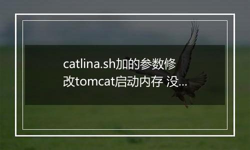 catlina.sh加的参数修改tomcat启动内存 没有生效