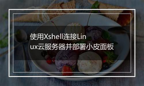 使用Xshell连接Linux云服务器并部署小皮面板