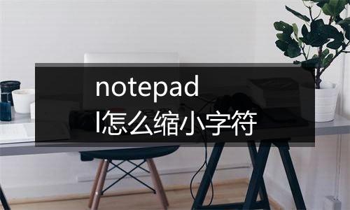 notepadl怎么缩小字符
