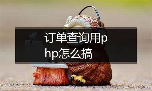 订单查询用php怎么搞