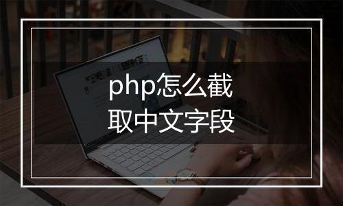 php怎么截取中文字段