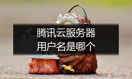腾讯云服务器用户名是哪个