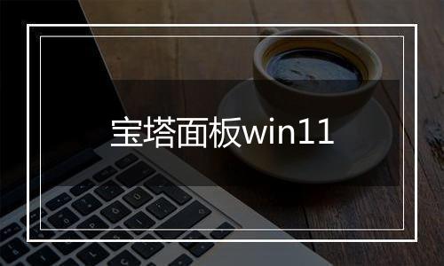宝塔面板win11